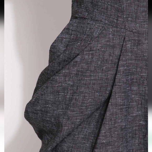 ASOS Linen Cowl Neck Tulip Dress Size 6 - Picture 3 of 7